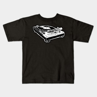 Record player turntable with record Kids T-Shirt